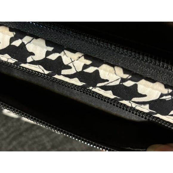 VERA BRADLEY MIDNIGHT HOUNDSTOOTH Turn Latch Wallet - Picture 11 of 12